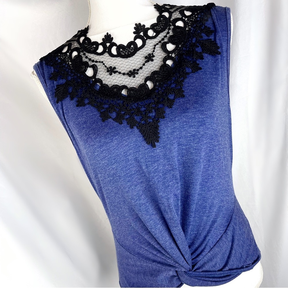 SHEIN Detailed Neckline Tank Top, Sz Lg, NWOT